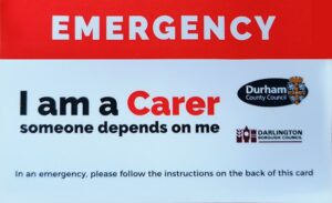 Carer Emergency Card Front